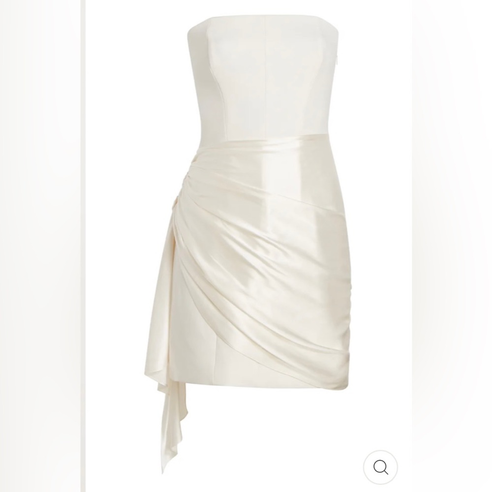 Cinq A Sept Kennith Sash Mini Dress - Ivory/ Cream - Size 0 - Picture 2 of 7